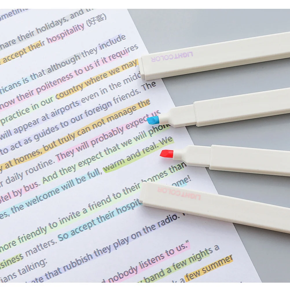 

Fluorescent Markers Colorful Highlighter Pens Fine Tip For School Notes Students Stationery Art Supplies Watercolor