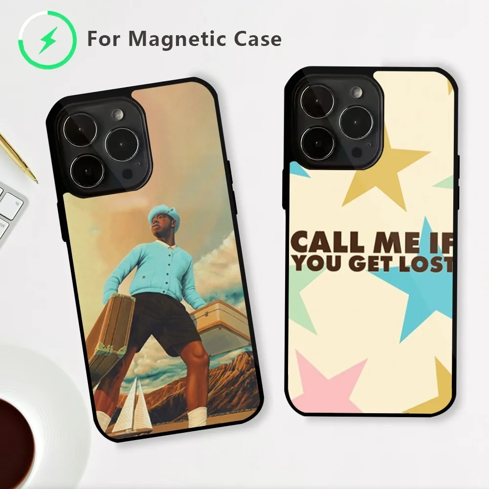 Rapper Tyler the Creator Phone Case For iPhone 15 14 13 12 Mini Pro Max Plus Magnetic Attraction Shell