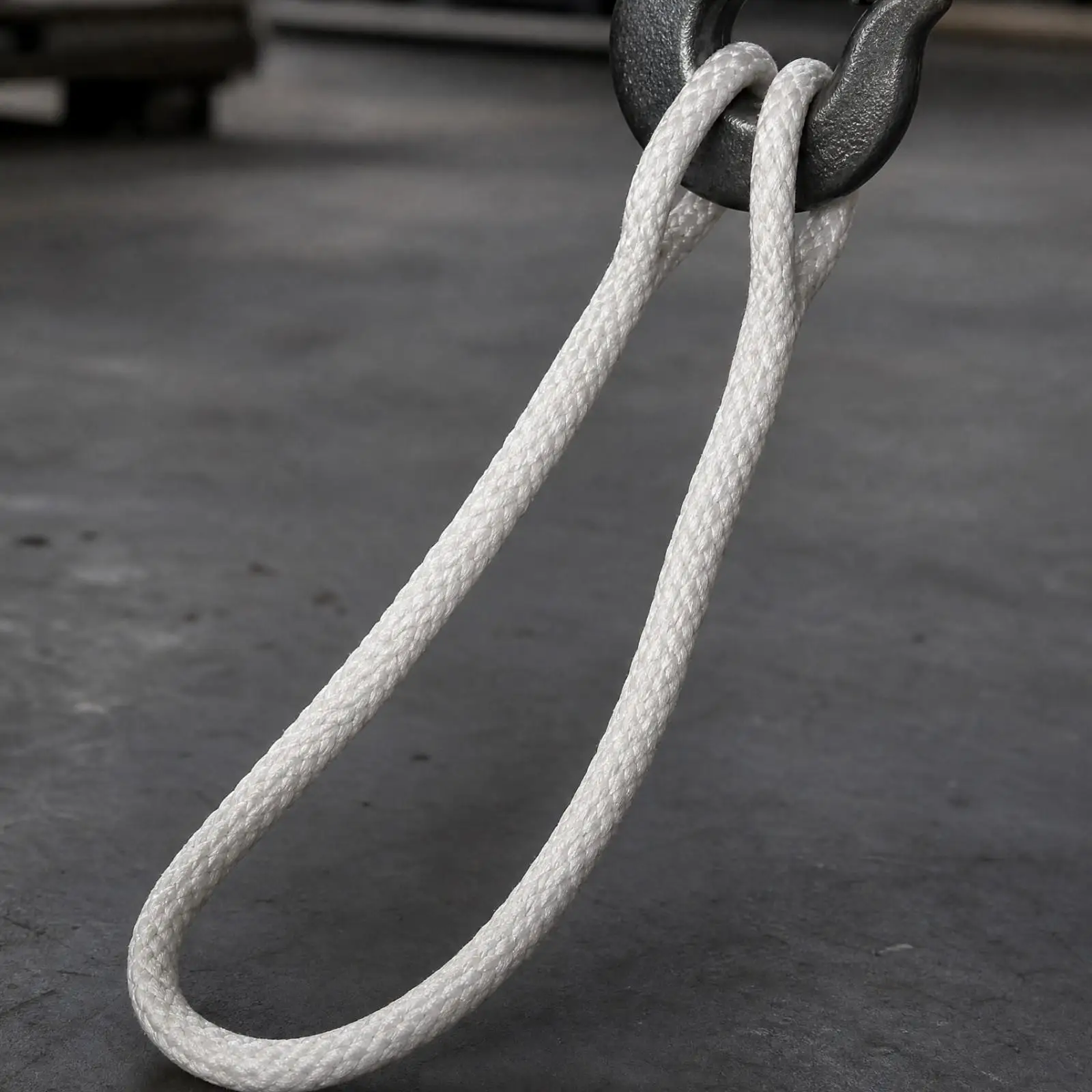 High Strength Nylon Lifting Rope with Looped Eyes for Manual Hoist and Overhead Crane