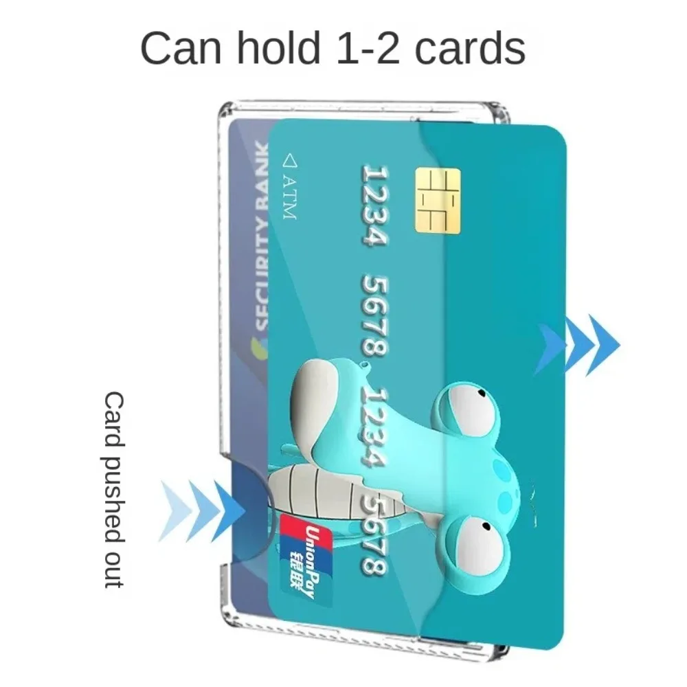 Magnetic Clear Wallet Portable Strong Adsorption Magsafe Case Plastic Card Holder for iPhone 16 15 Pro Max 14 13 12 for Men