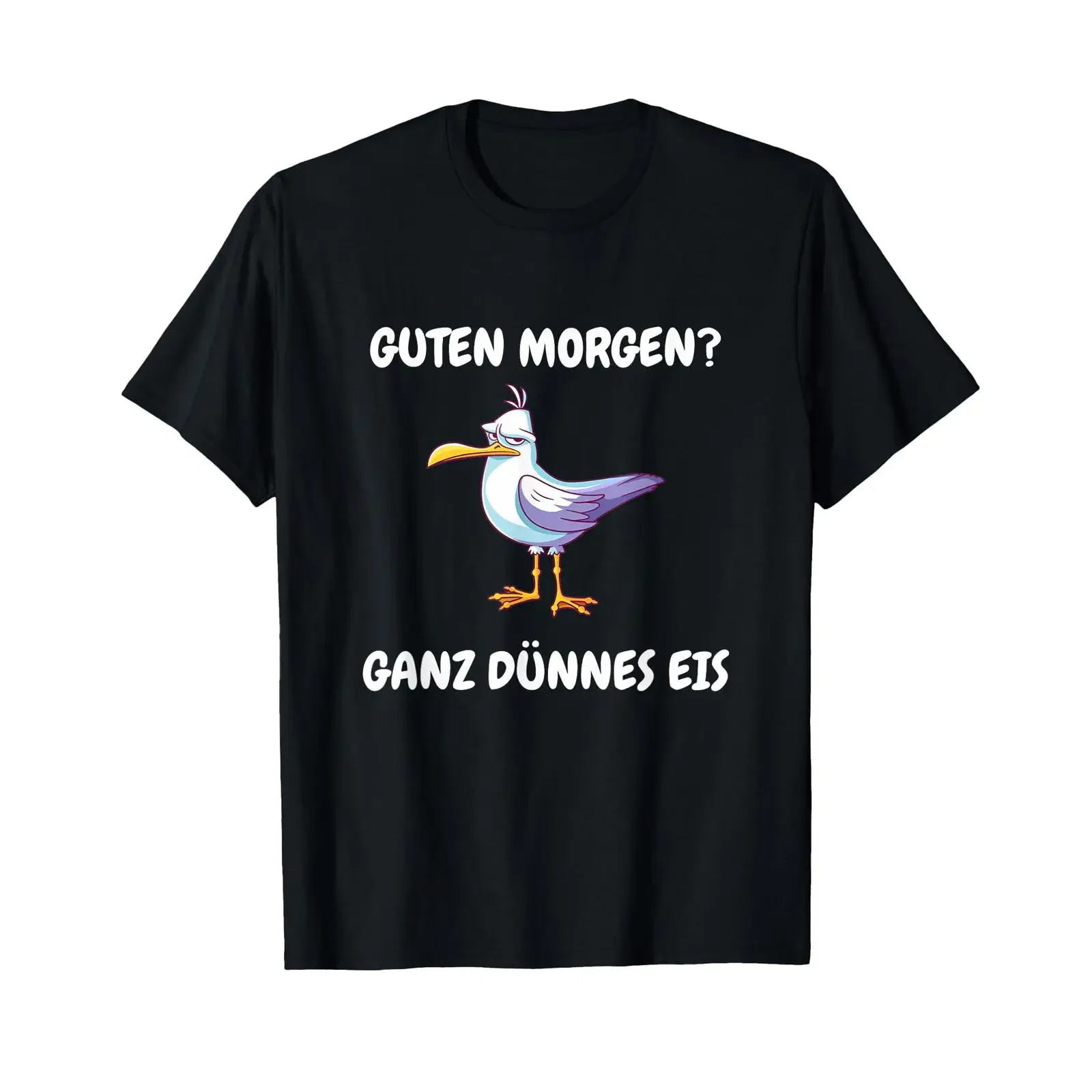 Good morning Very Thin Ice T Shirt black vintage Washed Stylish Breathable Stretched designer clothes fashion graphic