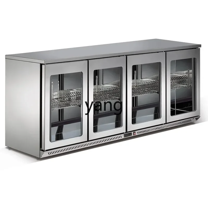 

YJQ beer refrigerator fruit beverage display cabinet embedded refrigerator commercial