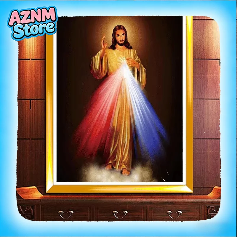 Image de la miséricorde divine, amour de Jésus-Christ, impression artistique motivante, affiche sur toile pour décoration de salon, image murale pour la maison
