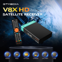 GTMEDIA V8X Satellite receiver DVB-S/S2/S2X, VCM/ACM/multi-stream Support BISS auto roll Built-in 2.4G WIFI 1080P HD mars v8x