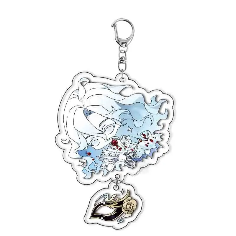 Classic Game Identity V  Acrylic Keychain Couple Cartoon Figures Key Ring Bag Pendant Jewelry Party Accessories Birthday Gifts