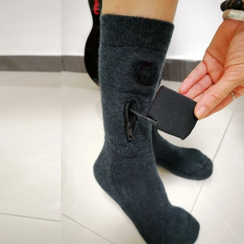Rechargeable electric heating socks heating socks foot warm treasure heating socks winter foot warm