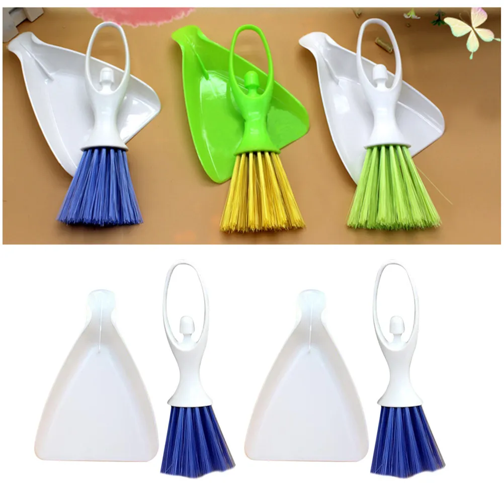 2Sets Mini Dustpan and Broom Set for Small Pets Rabbit Hedgehog Hamster Squirrel Cat Cage Cleaning Tool Portable Pet Supplies view 6