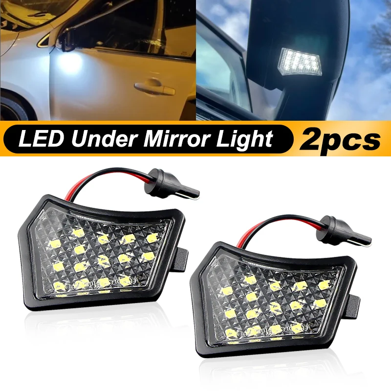 2xFor Volvo V40 V50 V60 V70 MK3 C70 MK2 XC90 XC70 C30 S40 S60 II S80 Canbus Led Side Mirror Under Puddle Lights Modules 30779436