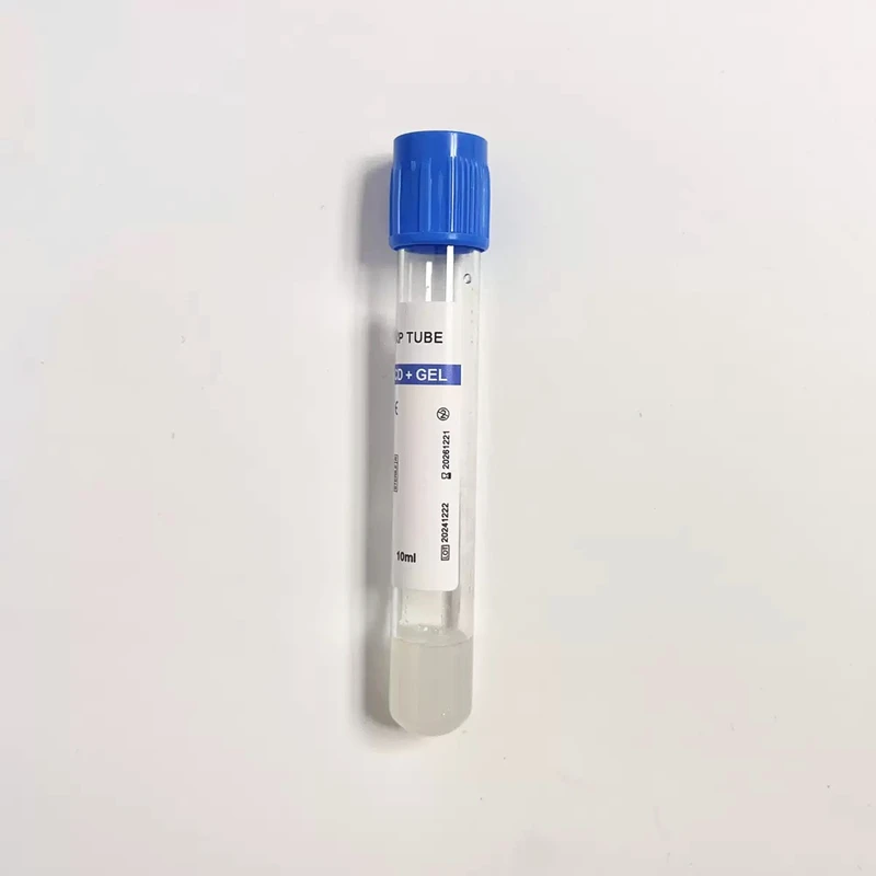 Tubo descartável de coleta de sangue a vácuo acd + gel, cítrato de sódio e cola de separação, teste de laboratório, tampa azul, tubo prp estéril 10ml