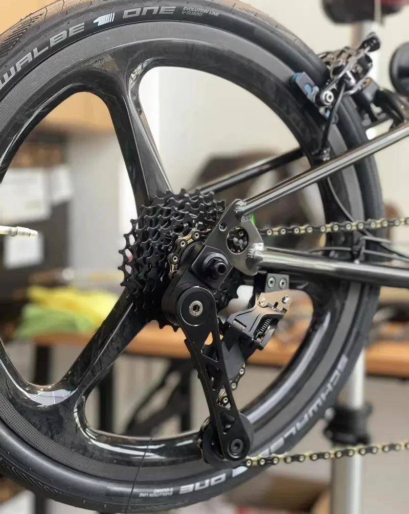 Unionjack carbon wheel for brompton rim 7speed 349wheelset cline pline Tline