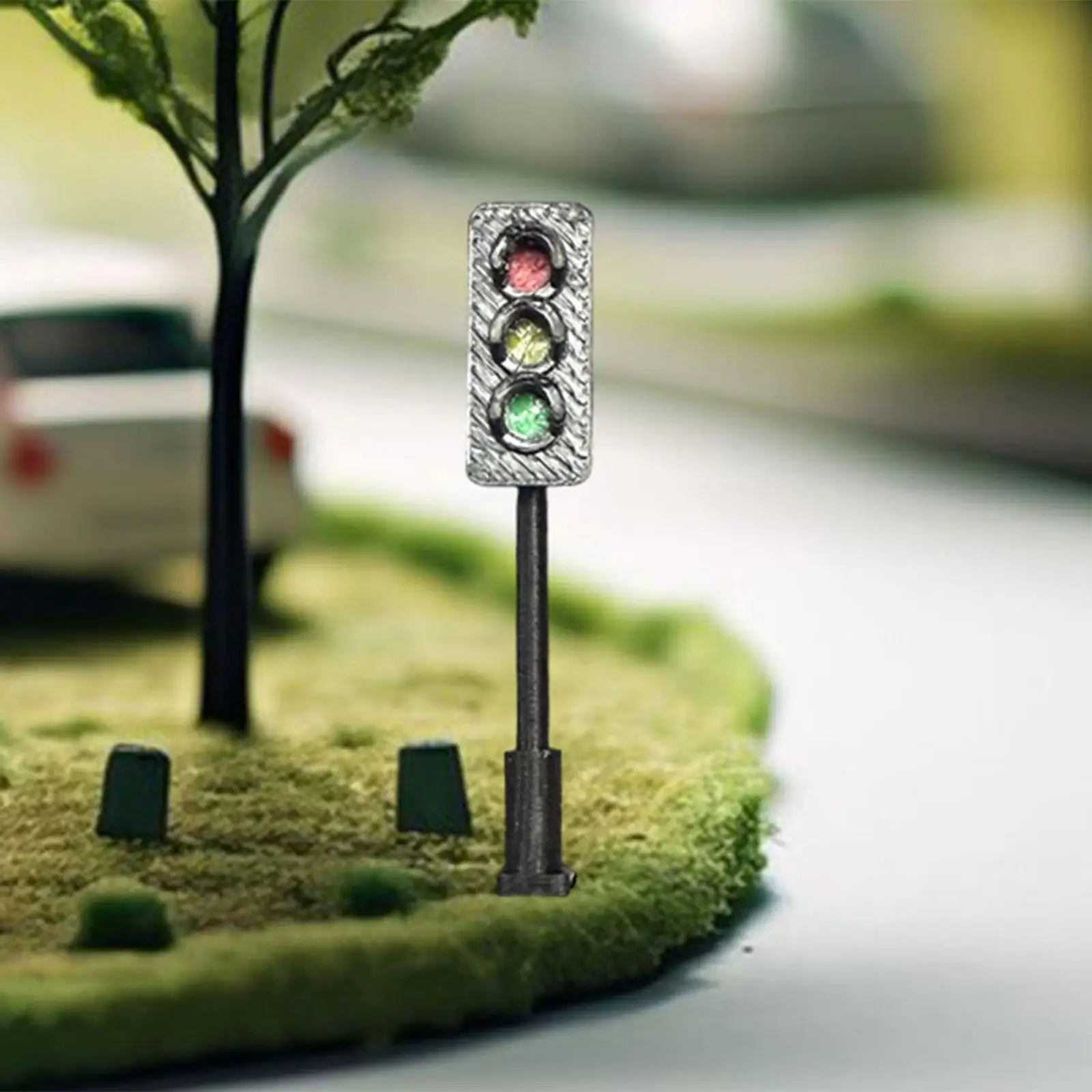 

Миниатюрная модель светофора в масштабе 1:64, реквизит для микроландшафта, декор для кукольного домика, аксессуары для архитектурных моделей, для песочницы