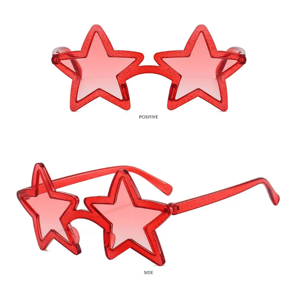 1Pc Unique Star Shape Sunglasses for Women Party Favors Sun Glasses Summer Beach Shining Shades Eyewear Pentagram Glasses