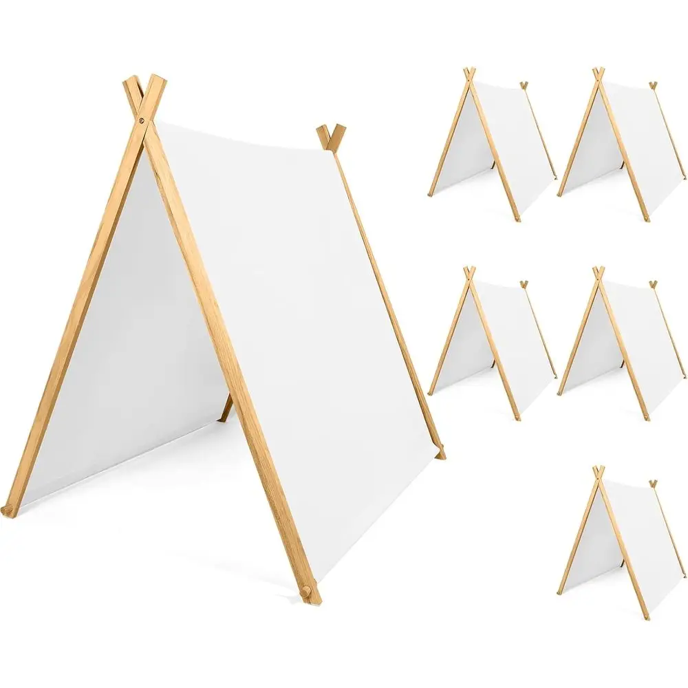 

Bulk Pack Sleepover Play Tents, Washable & Portable Teepee Shelters for Indoor/Outdoor Slumber Parties (White)