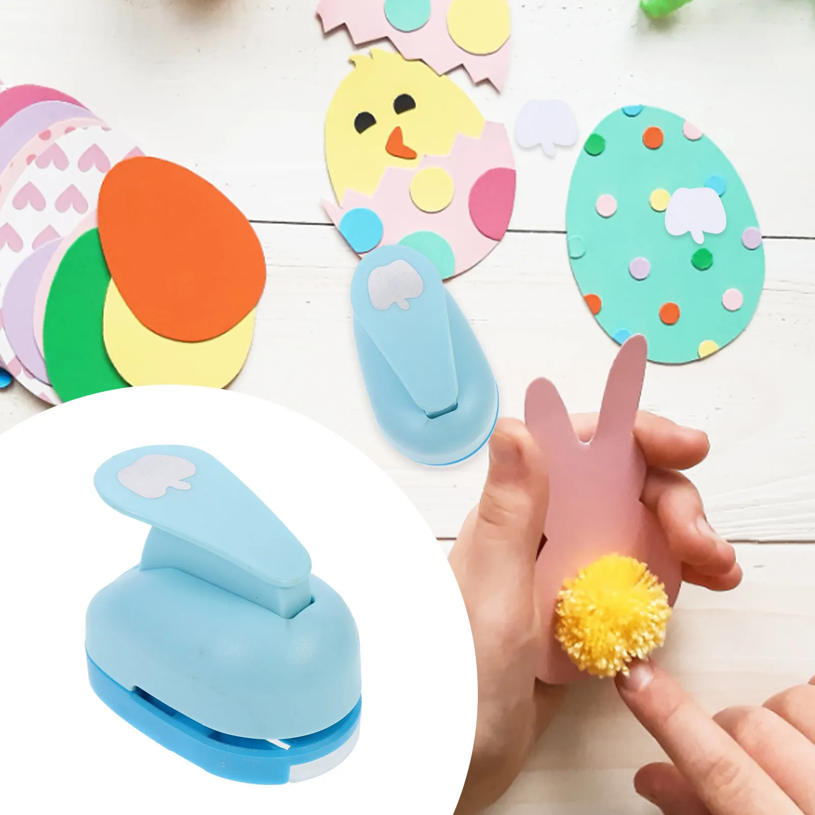 Professional Craft Paper Punch Ideal for Scrapbook DIY Art Projects Kids Cards Homemade Tags Labels Portable Lightweight Design