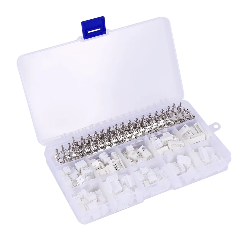 460 peças jst xh-2/3/4 pinos habitação jst conector kit 2.54mm passo fêmea pino cabeçalho adaptador cabo conector soquete