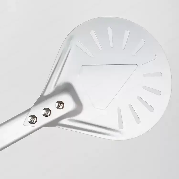 2026 18 Inch - 20 Inch square Perforated Aluminum Super Large Pizza Turning Peel With Detachable Long Handle