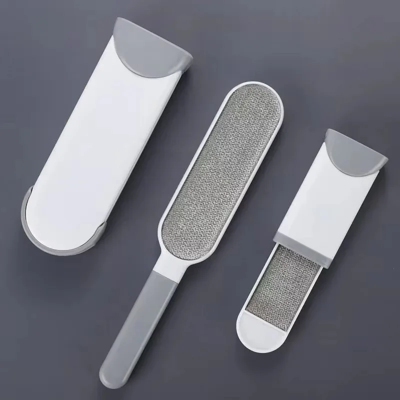 Portable Double-Sided Static Lint Remover Brush - Reusable Pet Hair Fabric Fuzz Remover for Coats Sweaters Carpets image 4