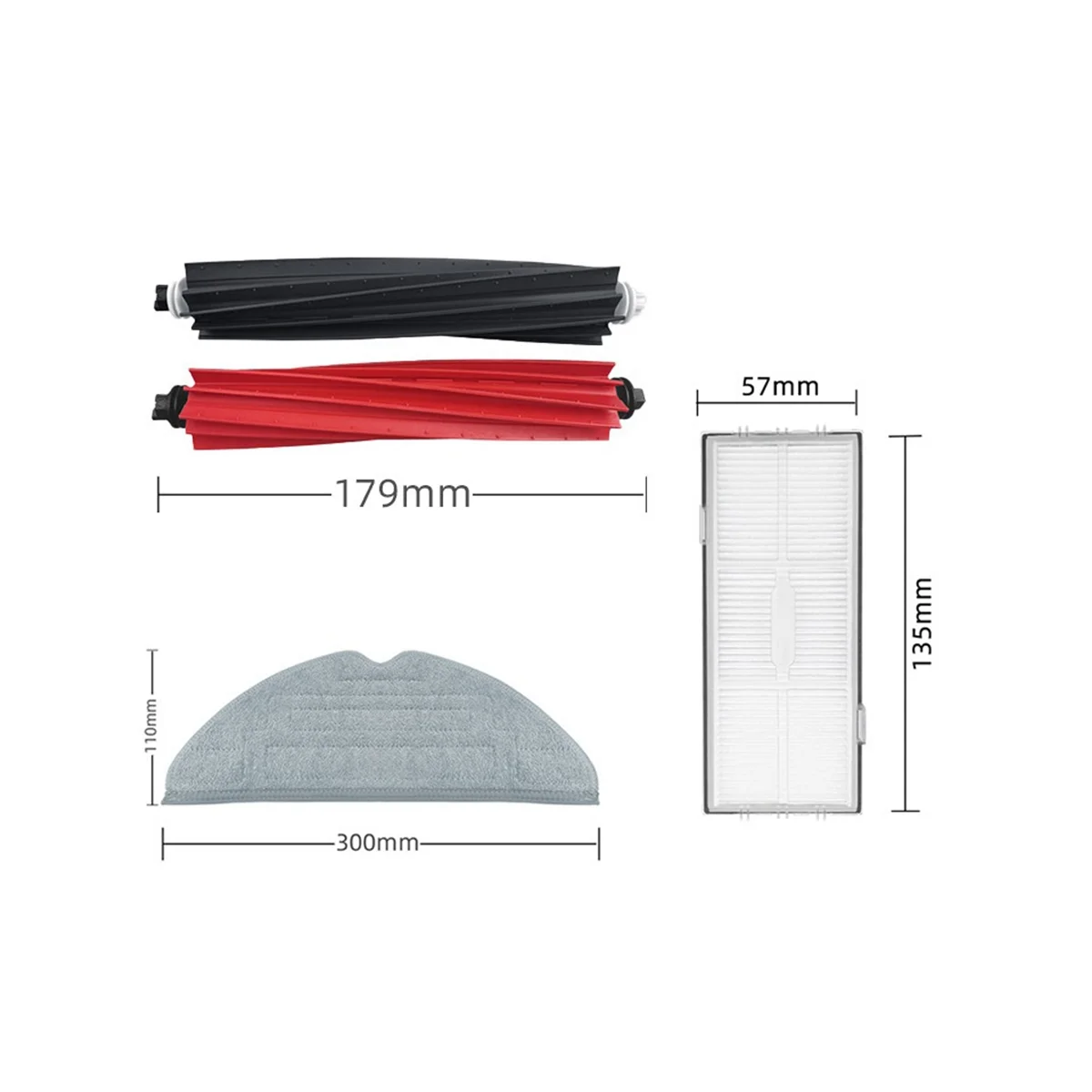 

Roller Main Brush Hepa Filter Side Brush Mop Cloths for S8 S8 PLUS S8+ S8 Pro Ultra Vacuum Cleaner