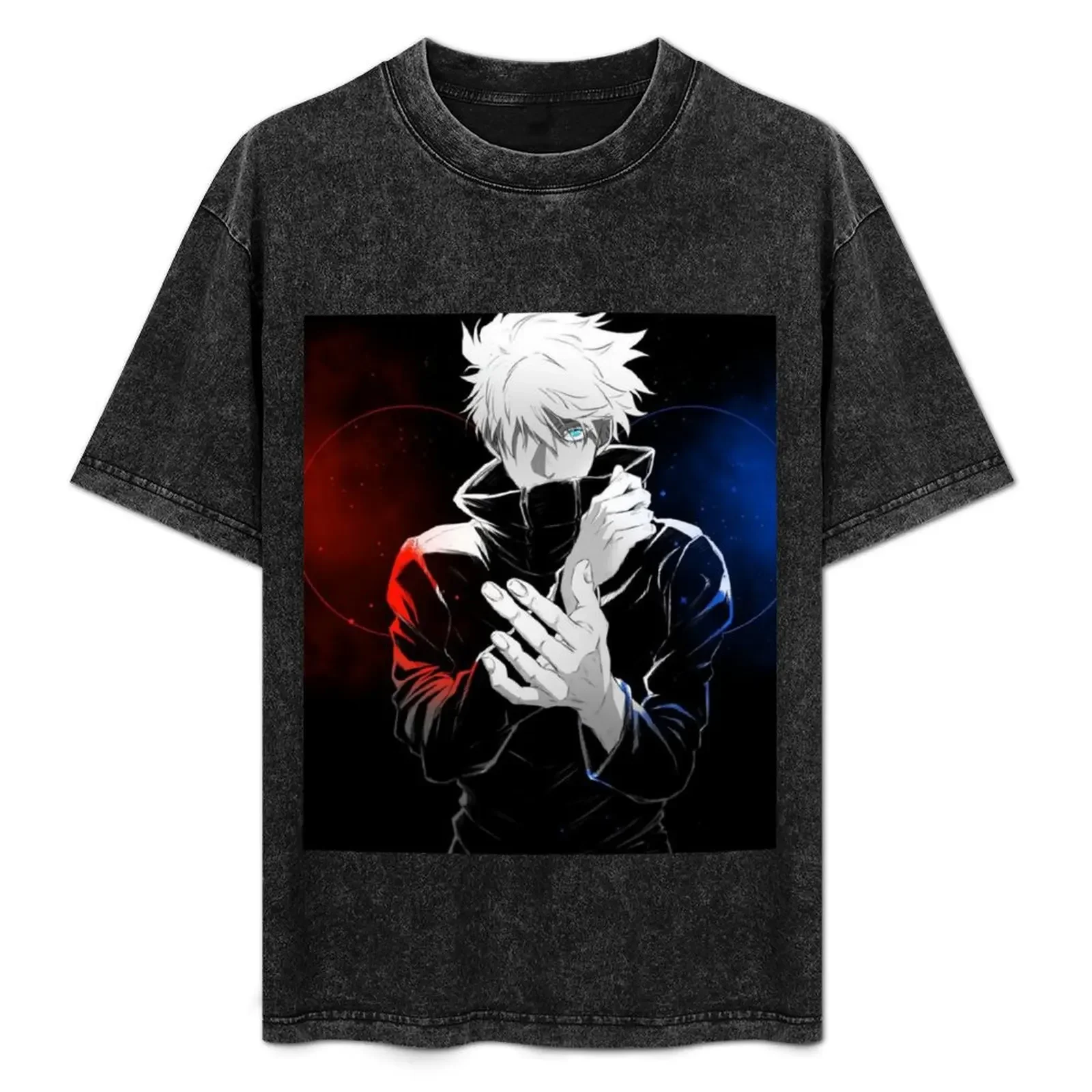 

Gojo saturo jjk T-Shirt heavyweights plus sizes anime shirt mens t shirts top quality