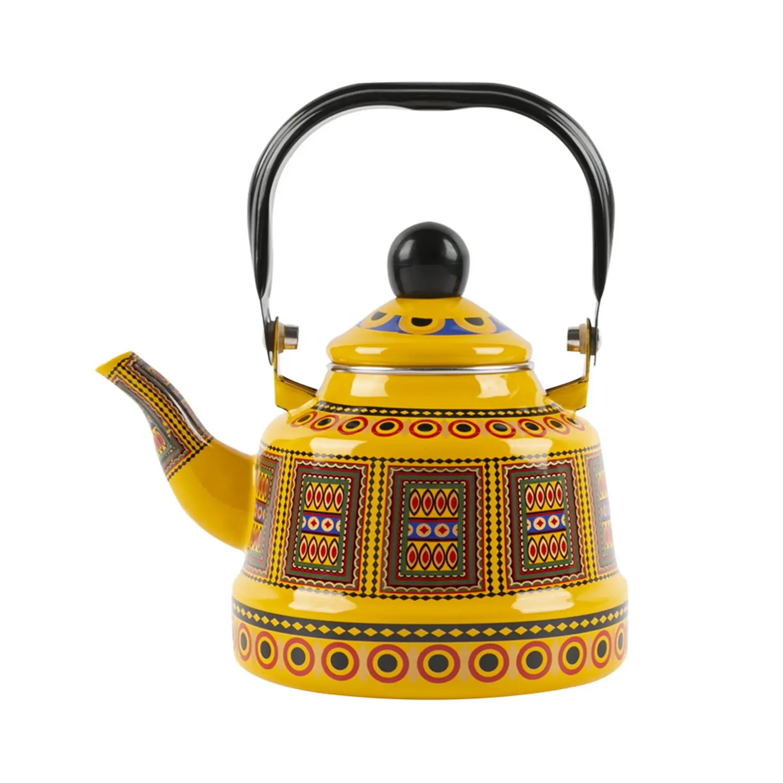Ancient Bell Pot Kettle Boiling with Lid Retro Teapot for Kitchen Home