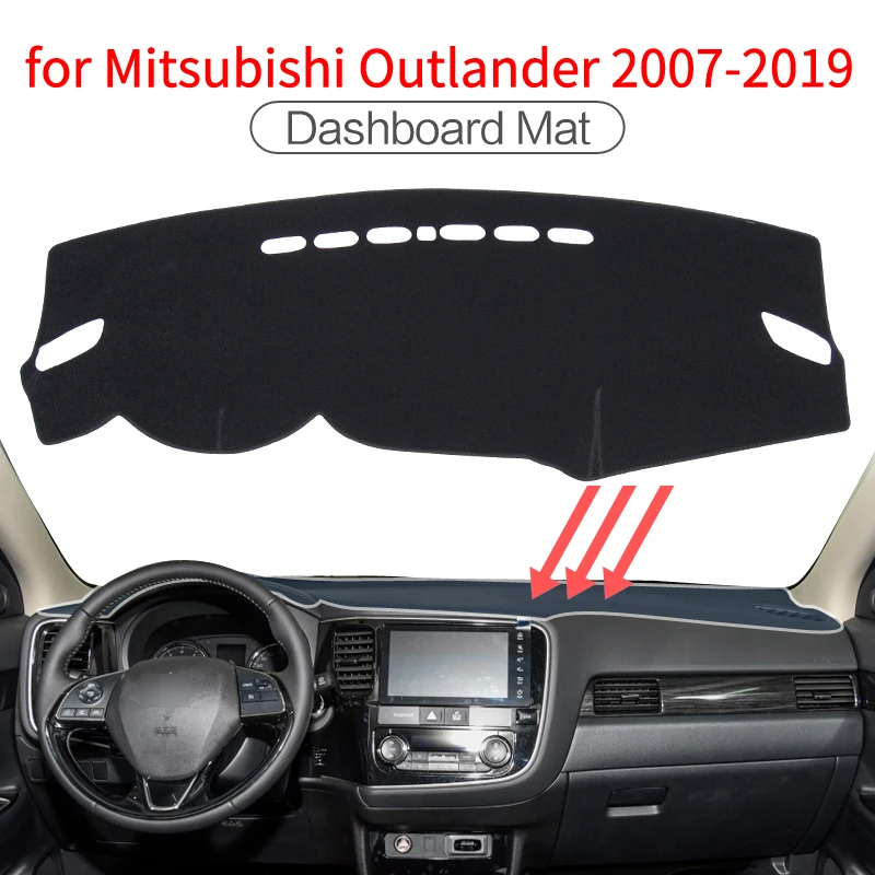 Коврик для приборной панели автомобиля для Mitsubishi Outlander 2013 2014 2015 2016 2017 2018 2019 2020, солнцезащитный коврик, защитный коврик для приборной панели Dashmat