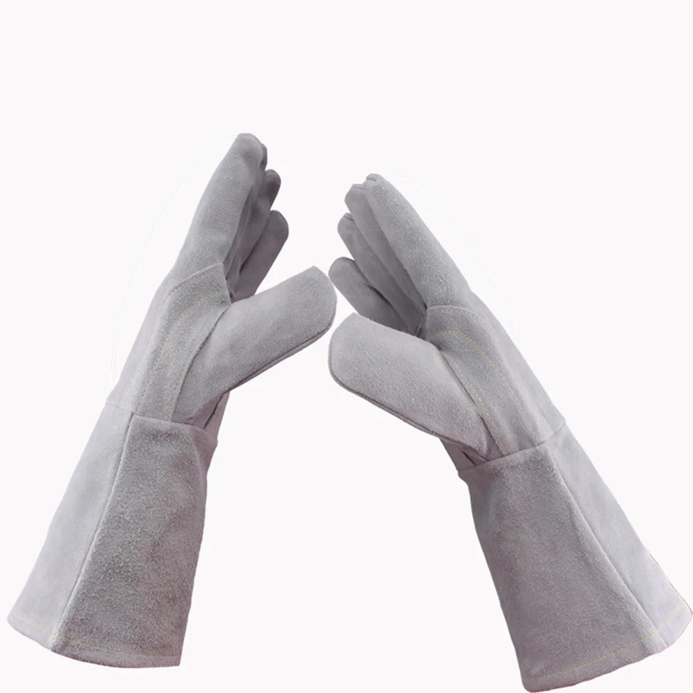

1Pair Double Layer Welding Gloves Heat Resistant Fireproof Long Sleeve Mechanical Maintenance Steel Smelting Insulation