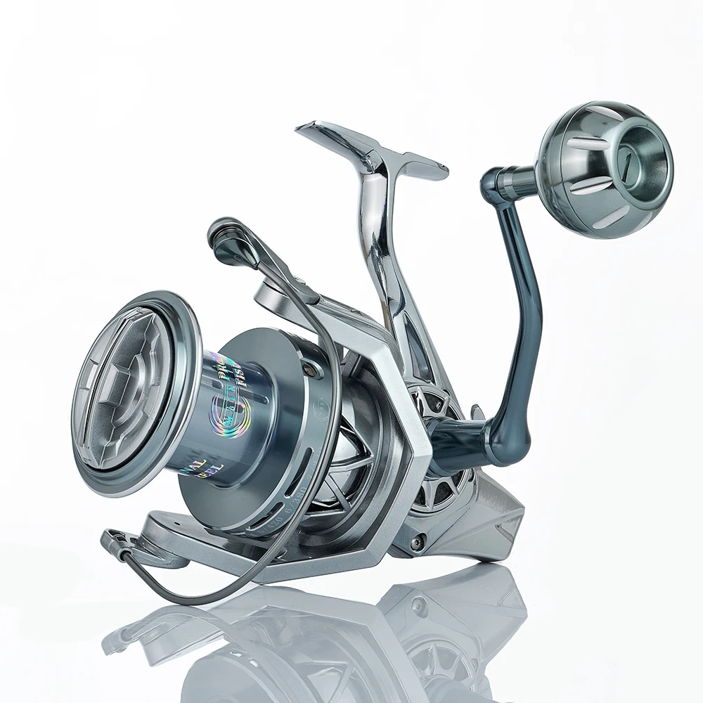 VWVIVIDWORLD 8000-lb maximaler Widerstand, Salzwasser-Angel rollen, Legierung spule, Stahl lager, Legierung getriebe, Metall arm, Seeboot fischen, Spinn rolle – Detail 7