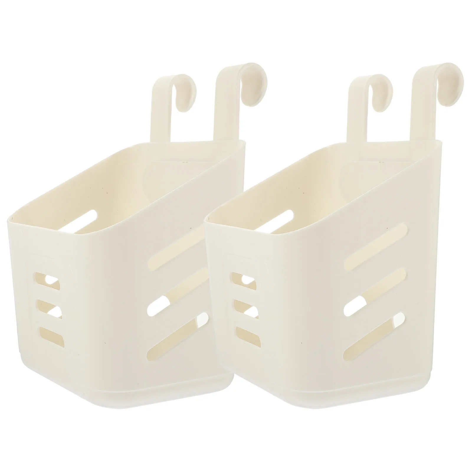 

2Pcs Kitchen Hanging Storage Basket Plastic Drain Basket for Bathroom Organizer Home Hanging Storage Baskets Sundries Container