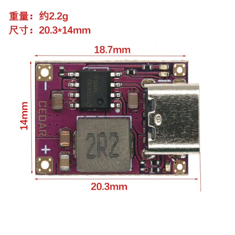 DC5V 2.4A Charge/Discharge Module 18650 Li-ion Battery Charging Protection Board Lithium Battery Power Supply Module Type C