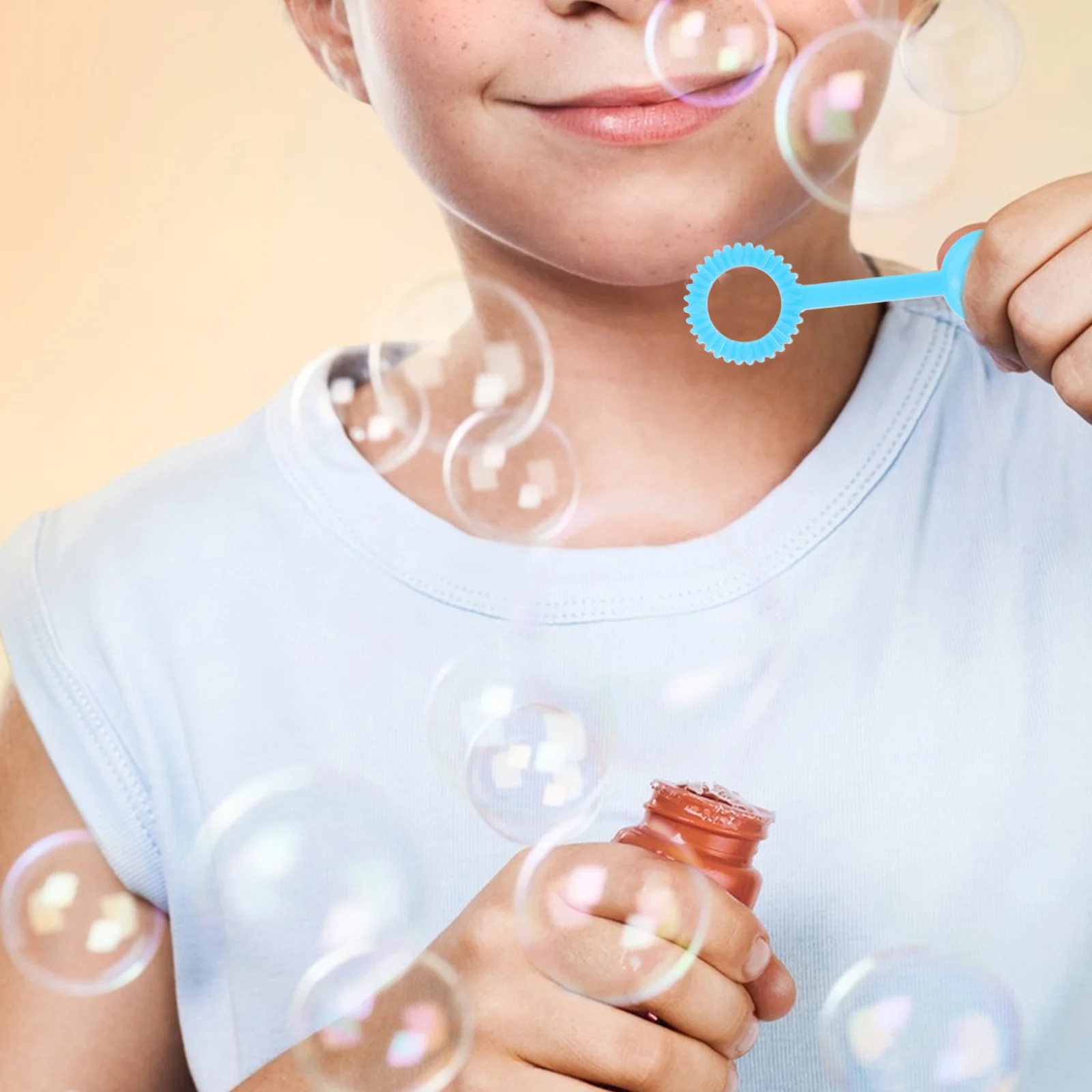 90pcs Bubble Wand Tool Plastic Porous Stick For Kids Outdoor Fun Set Bubble Blower Kit For Children Exlarge Bubbles Maker