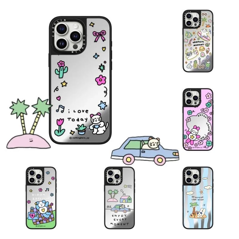 New Mirror Phone Case x NothingHere Resort Island for iPhone 16/17 Pro Max Case