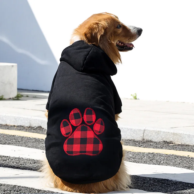 Dog Hoodie Pet Clothes Sweaters with Hat for Small Medium Large Dogs Winter Fleece Dog Coat for Golden retriever