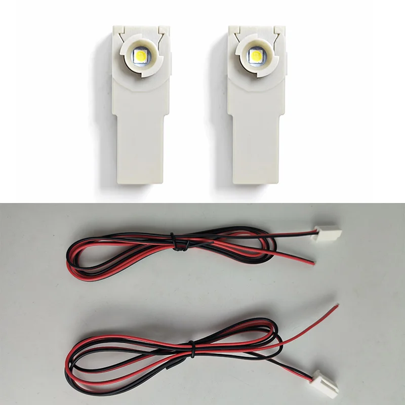 2Pcs LED Interior Light With Wire For Toyota Mazda Subaru Yaris Camry Corolla Cross Decorative Foot Light Illuminator Connector