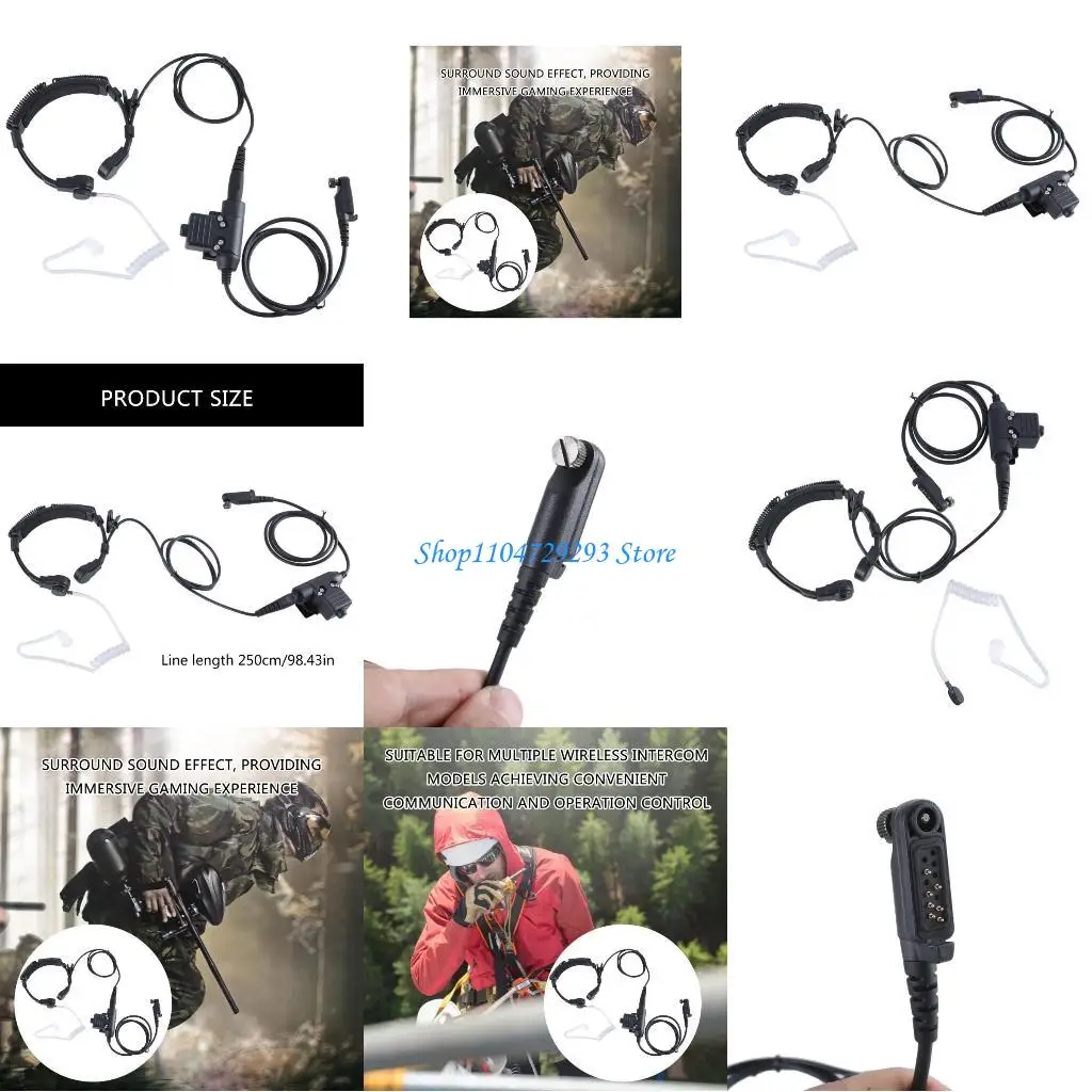 Y2GD Immersive Gaming Communication Headset with 7.1 Surround Sound and Flexible Fit Clear Sound Two Way Radios Clear Voice