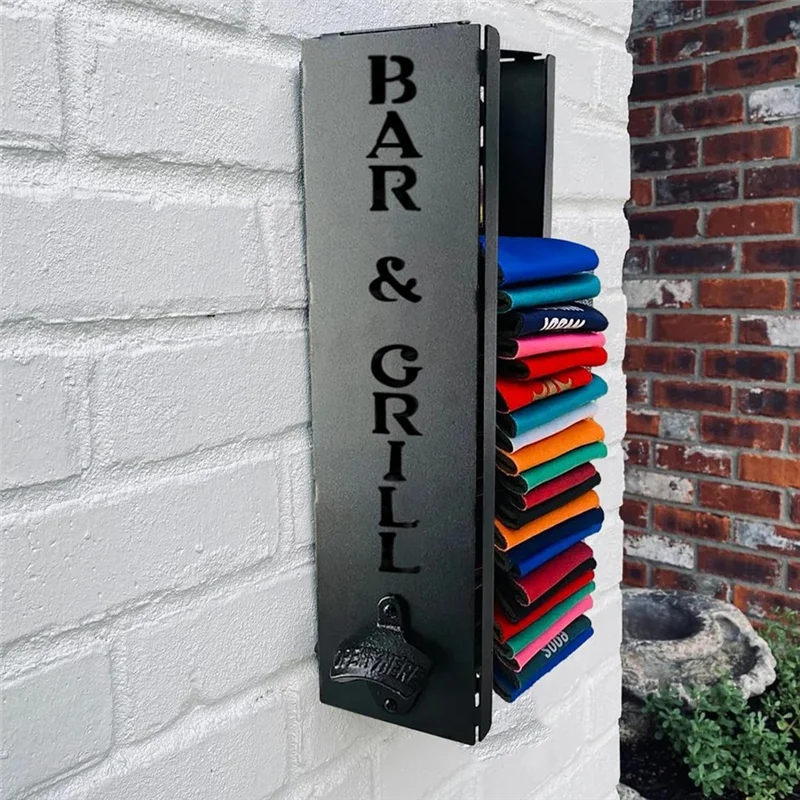 

Y51A-держатель для консервных банок с открывалкой для бутылок, держатель для консервных банок 2в1, настенный держатель для консервных банок, подходящий для домашних бар (BAR) Du