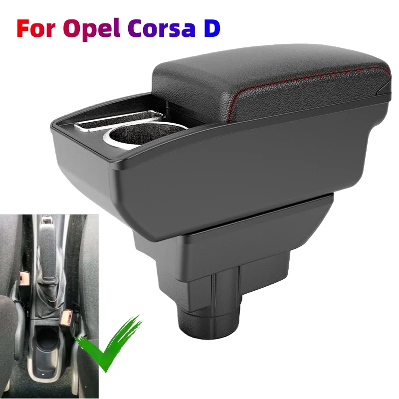 

Car Armrest box For Opel Corsa D Armrest box For Opel Corsa Arm Rest Center Console modification multi-function interior