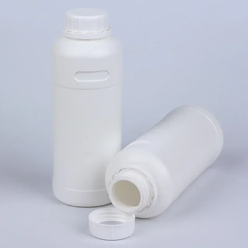 Empty 1000mL HDPE plastic bottle with Lid  Food Grade Refillable bottle for Liquid agricultural pesticide Leakproof 1PCS