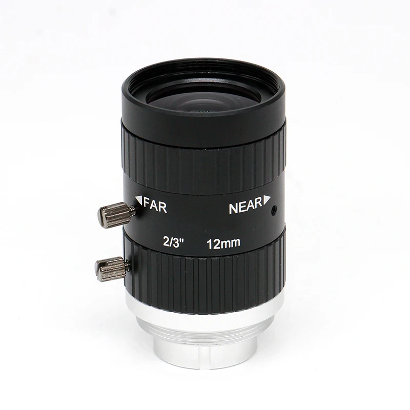 

10MP 2/3" 12mm C-Mount Lens Machine Vision Low Distortion 4K Lens for UHD Industrial Network CCTV IP Security Cameras SL-0412