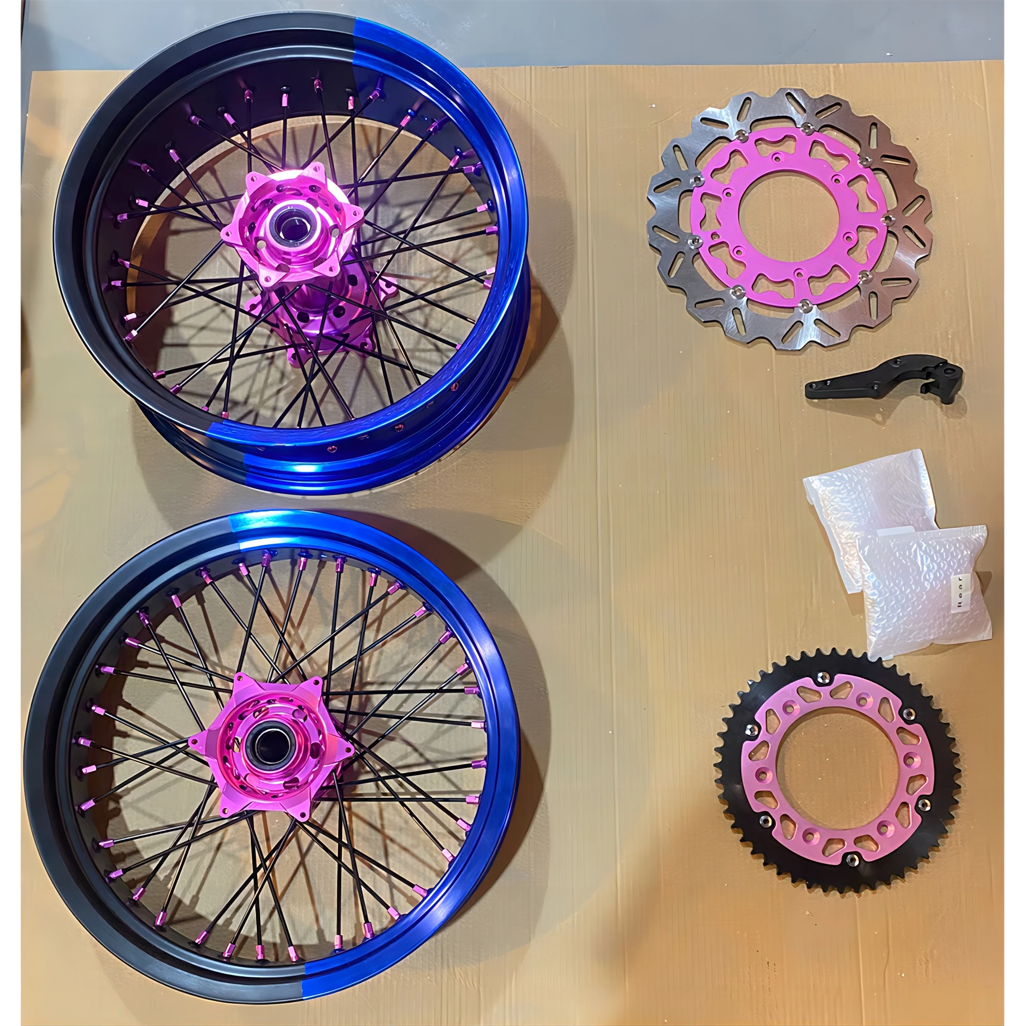 High Quality Aluminum Alloy Rims 17 Inch Supermoto Wheel Sets For KTM EXC SXF 125/250/450 2003-2024