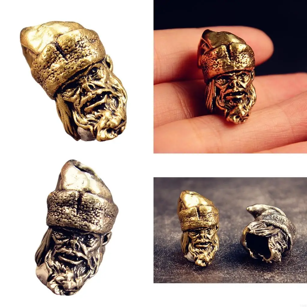 

Metal Santa Design Beads Paracord Bead for Jewelry and Paracord Enthusiasts Y08E