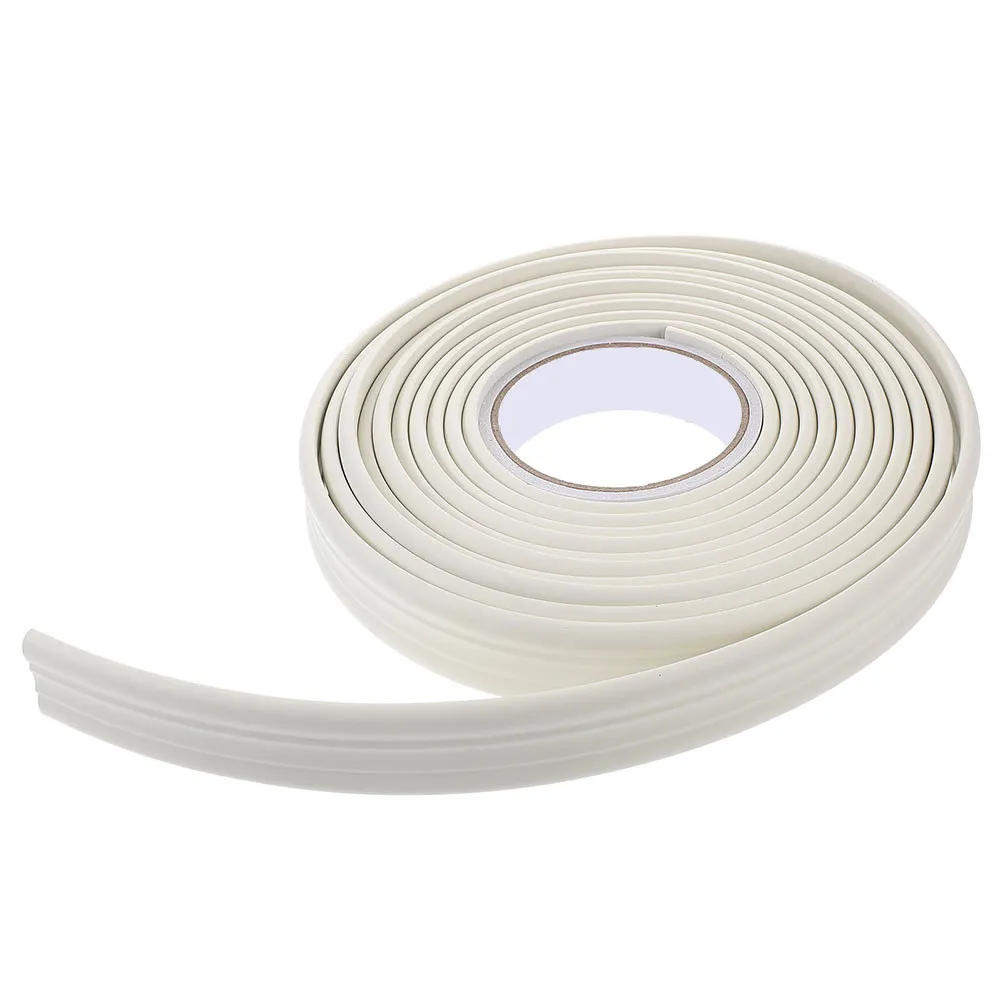 Flexible PVC Peel and Stick Wall Trim Vinyl Baseboard Molding Self-Adhesive Decorative for Living Room TV Background Wall