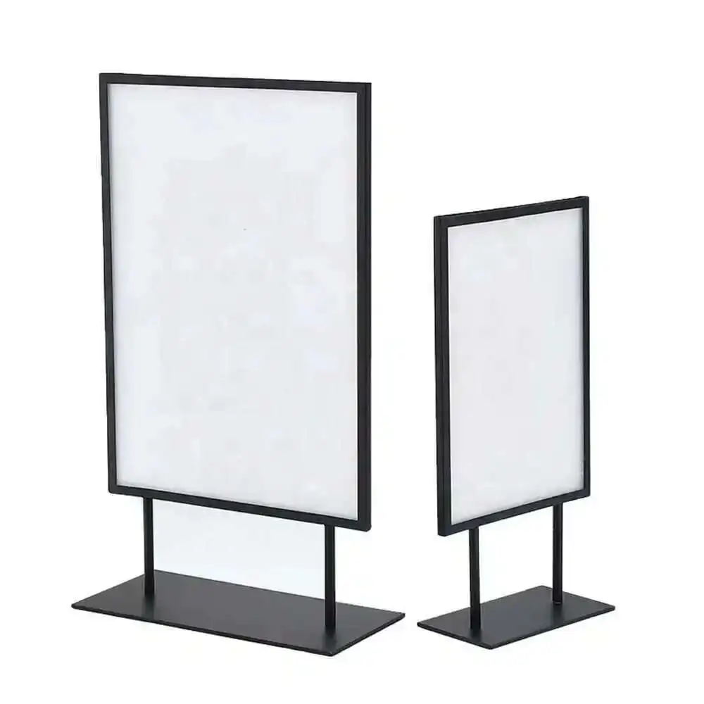 

Retail Store Countertop Advertising Board Poster Display Label Rack Bracket