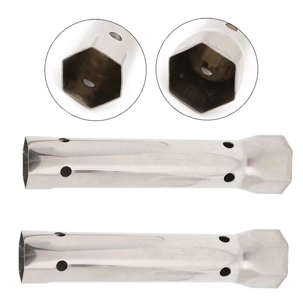 2pcs 34/40mm Faucet Wrench Pipe Spanner Key Tube Ring Plumbing  Hexagonal Socket Torque Ratch Maintenance Hand Repair Tools