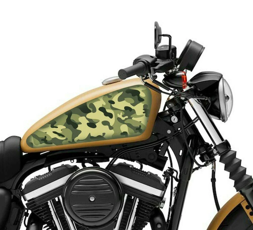 

For Motorcycle tank sticker / skin camouflage decals 2pcs Fits For Most Motorcycle