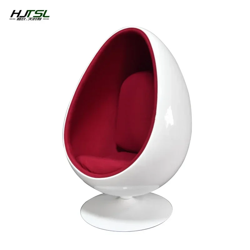 GY Nordic Living Room Single FRP Egg Chair FRP Shopping Mall Personality Pointed Ball round Leisure Creative Massage Armchair