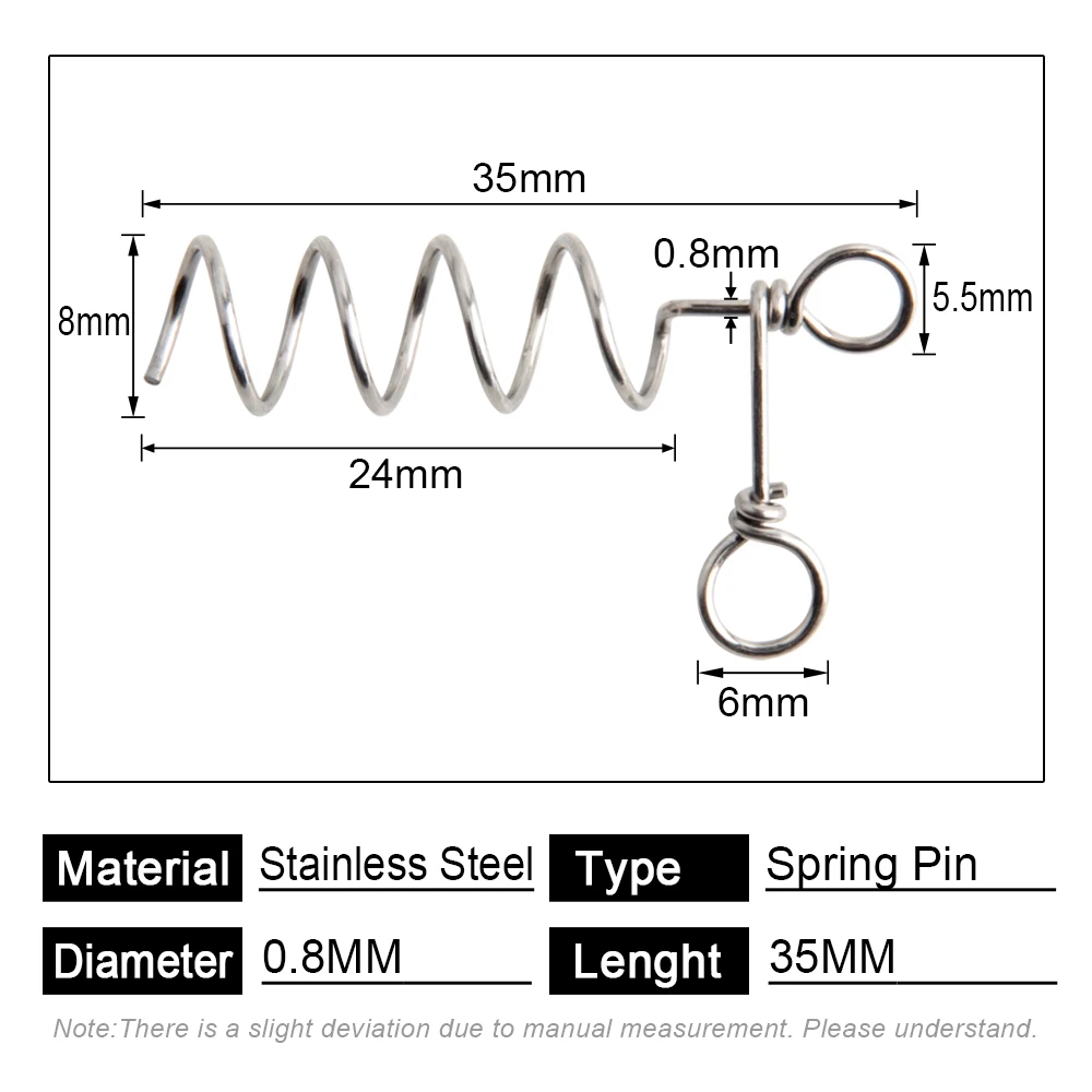 نظام برغي صيد السمك من خشب الورد دبوس زنبركي لتزوير الضحلة طُعم مطاطي ربط ذيول ناعمة على الطعوم الصلبة معالجة القفز