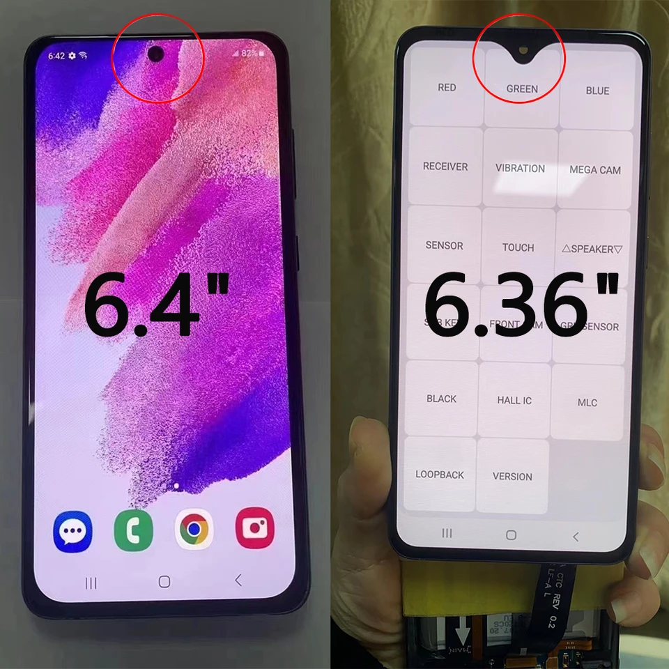 Pantalla AMOLED nueva de 6.4'' para Samsung Galaxy S21 FE 5G, ensamblaje de LCD y pantalla táctil para Samsung S21 FE, reemplazo 4