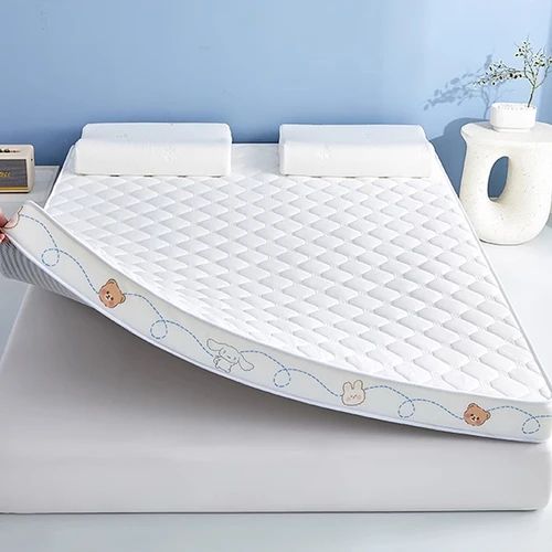 스폰지 라텍스 충전 매트리스 바닥 매트, 접이식, 느린 리바운드 다다미 매트 커버, 침대보, 두께 5 cm, 8cm, 가정용 매트리스