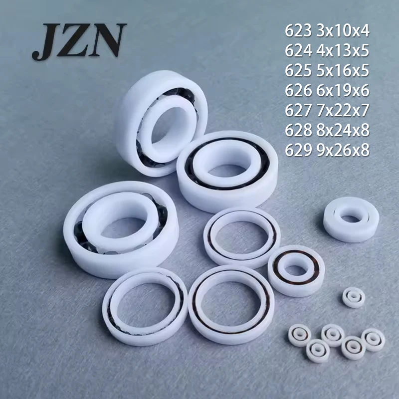 5/10/50/100pcs 623 624 625 626 627 628 629 POM Plastic Bearing Nylon Bearing Corrosion Resistant No Rust Non-Magnetic Insulation