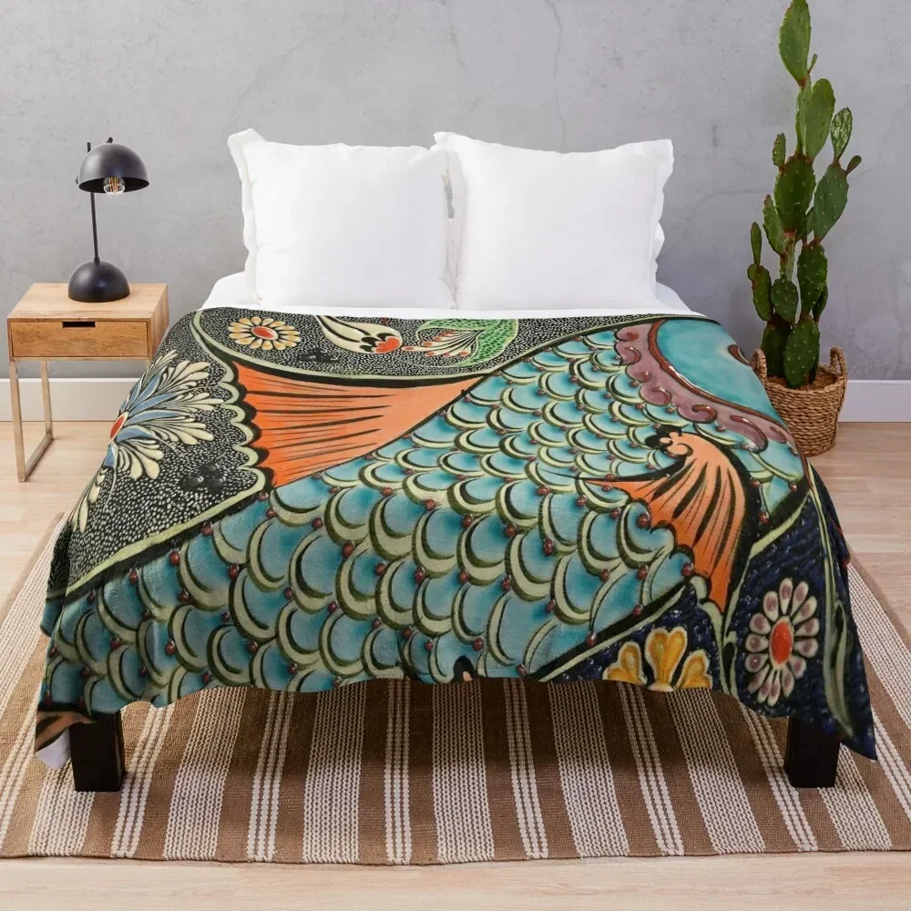 

Fish Throw Blanket Moving Retros Blankets